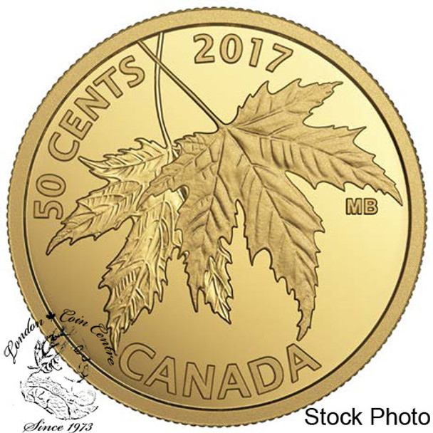 Canada: 2017 50 Cent The Silver Maple Leaf Gold Coin