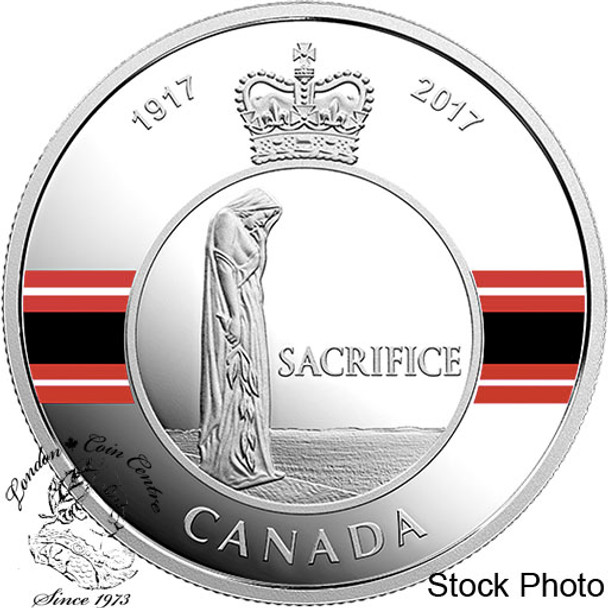 Canada: 2017 $20 Canadian Honours: Sacrifice Medal Silver Coin