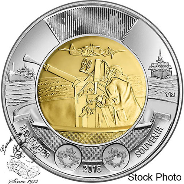 Canada: 2016 $2 Battle of the Atlantic BU Coin