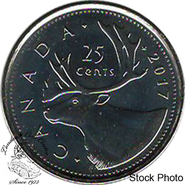 Canada: 2017 Caribou 25 Cent BU Coin