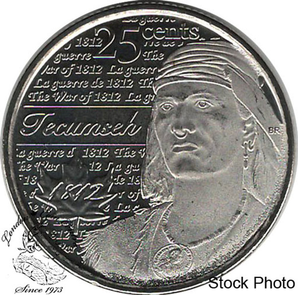 Canada: 2012 25 Cent Tecumseh BU