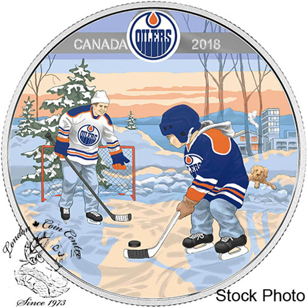 Canada: 2018 $10 Learning to Play: Edmonton Oilers® Silver Coin