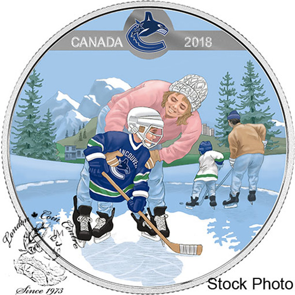 Canada: 2018 $10 Learning to Play: Vancouver Canucks® Silver Coin