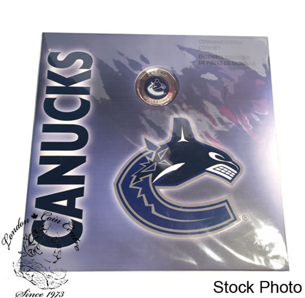 Canada: 2008 Vancouver Canucks NHL Coin Set with Coloured Dollar