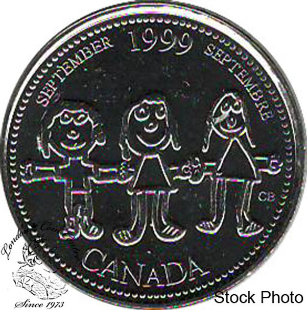 Canada: 1999 25 Cent September BU