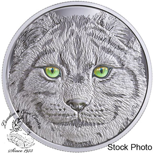 Canada: 2017 $15 In The Eyes of the Lynx Silver Coin