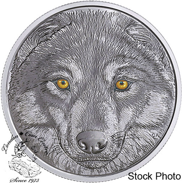 Canada: 2017 $15 In The Eyes of the Wolf Silver Coin