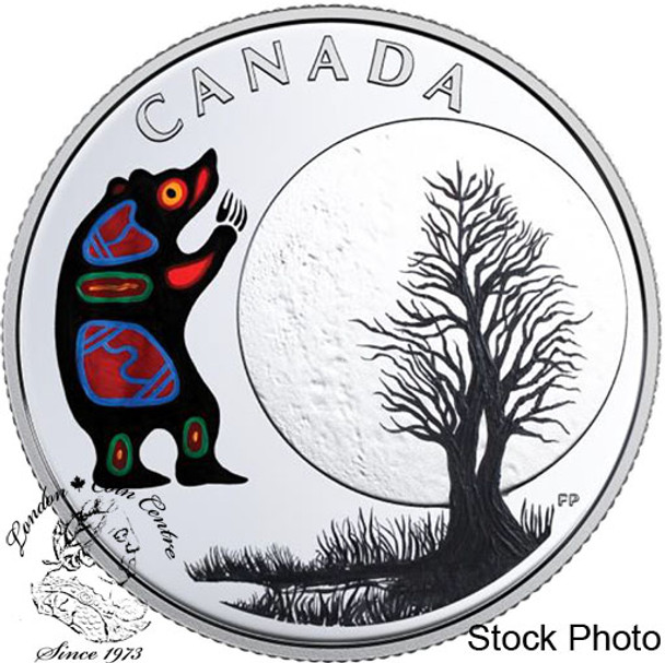 Canada: 2018 $3 The Thirteen Teachings From Grandmother Moon: Bear Moon Fine Silver Coin