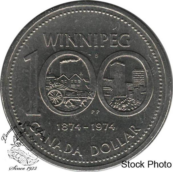 Canada: 1974 $1 Double Yoke AU
