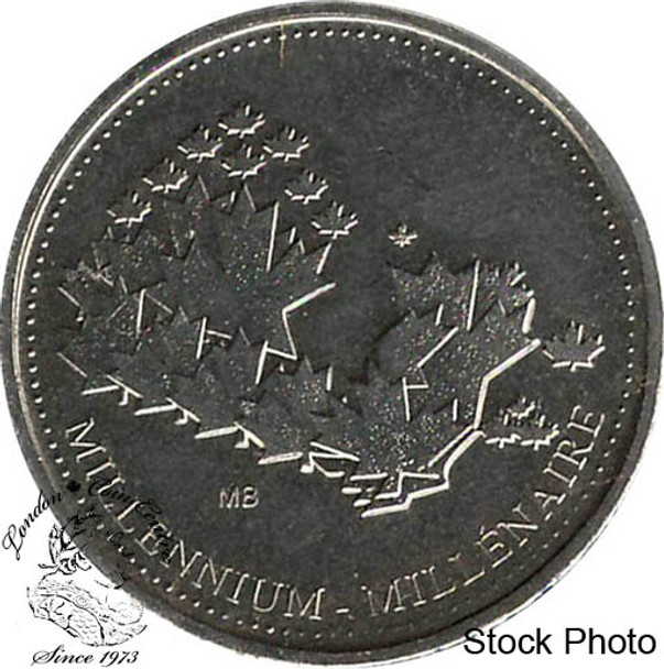 Canada: 2000 Millennium Token 25 Cent Proof Like