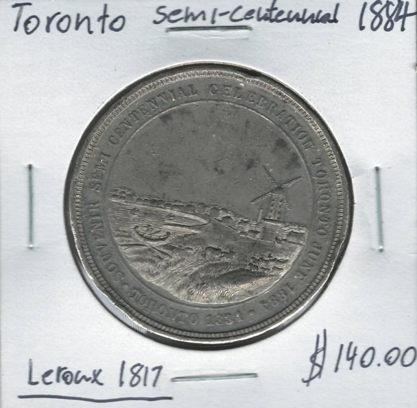 Toronto: 1884 Semi-Centennial Leroux 1817 Medallion