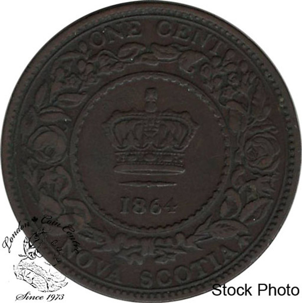 Canada: Nova Scotia 1864 Large 1 Cent VF20