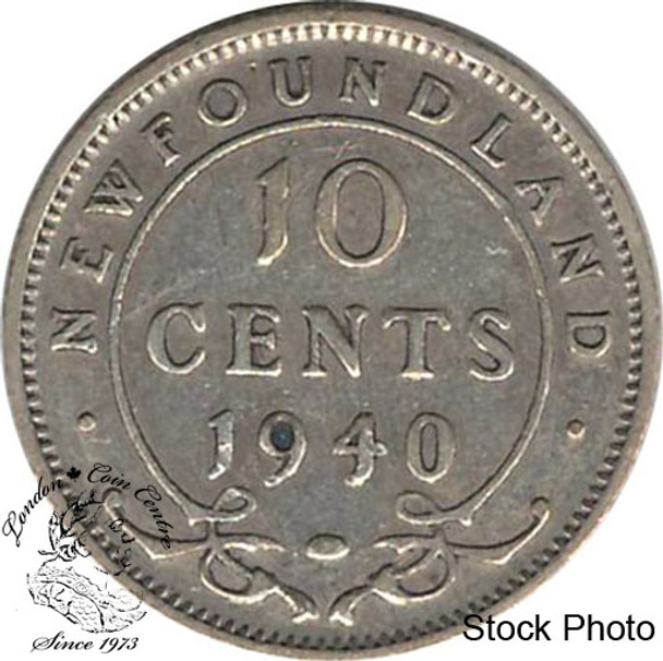 Canada: Newfoundland 1940 10 Cent EF40