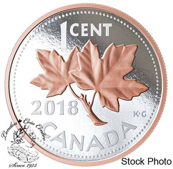 Canada: 2018 5 oz. Big Coin Series: Penny Pure Silver Coin
