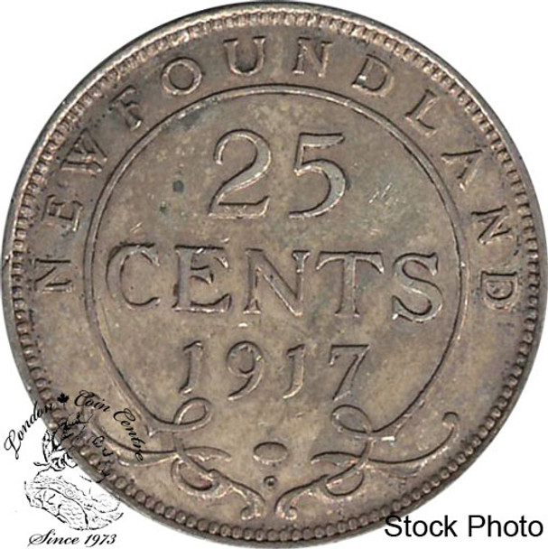 Canada: Newfoundland 1917c 25 Cent EF40