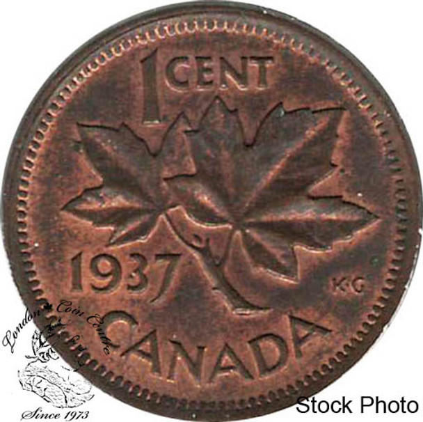 Canada: 1937 1 Cent MS62 Red & Brown