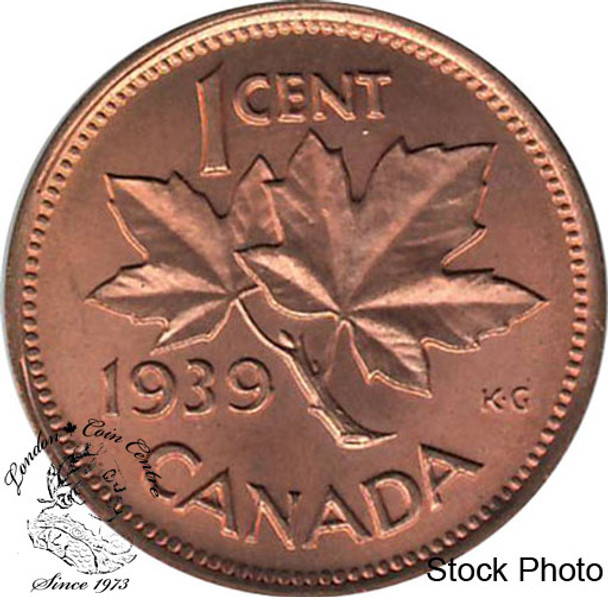Canada: 1939 1 Cent MS64 Red