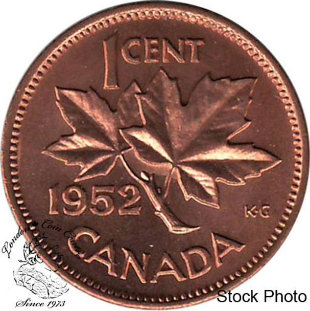 Canada: 1952 1 Cent MS63 Red