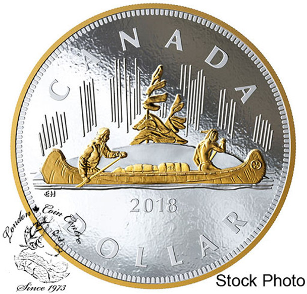 Canada: 2018 The Voyageur Dollar Pure Silver One Kilogram Coin