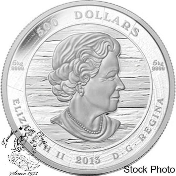 Canada: 2013 $500 Emily Carr's Tsatsisnukomi BC 5 kg Silver Coin