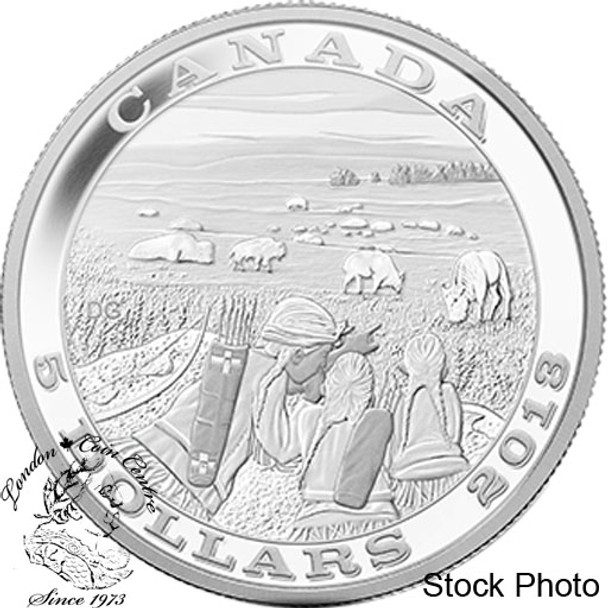 Canada: 2013 $5 Tradition of Hunting Bison Pure SIlver Coin