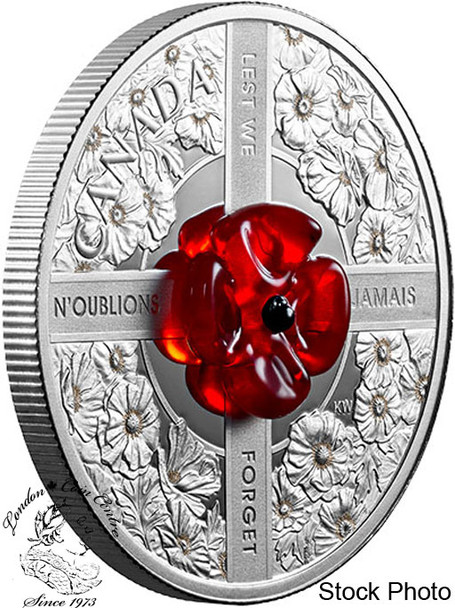 Canada: 2019 $20 Lest We Forget 1 oz Pure Silver Coin