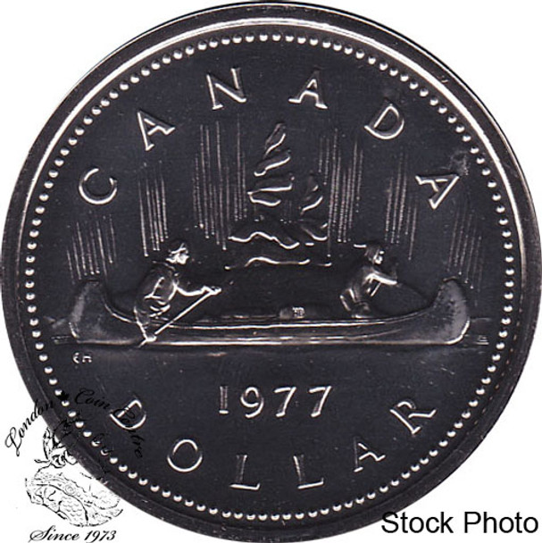 Canada: 1977 $1 Dettached Jewel Full Water Lines MS60