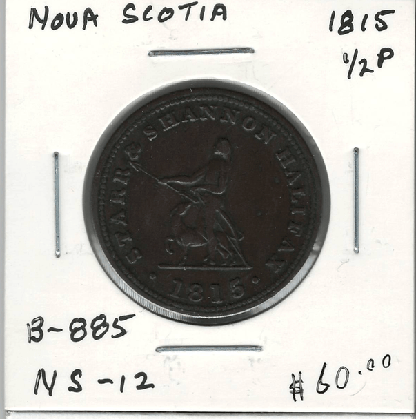 Nova Scotia: 1815 Halfpenny NS-12