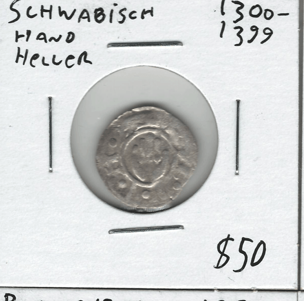 German States: Schwabisch: 1300 - 1399 Hand Heller Lot#2