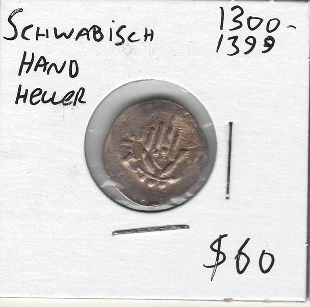 German States: Schwabisch: 1300 - 1399 Hand Heller Lot#7