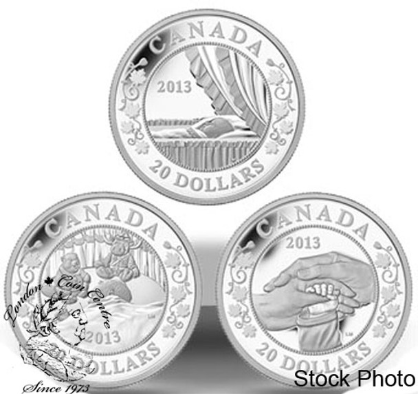 Canada: 2013 $20 Royal Infant Silver Baby Coin Set - Prince George