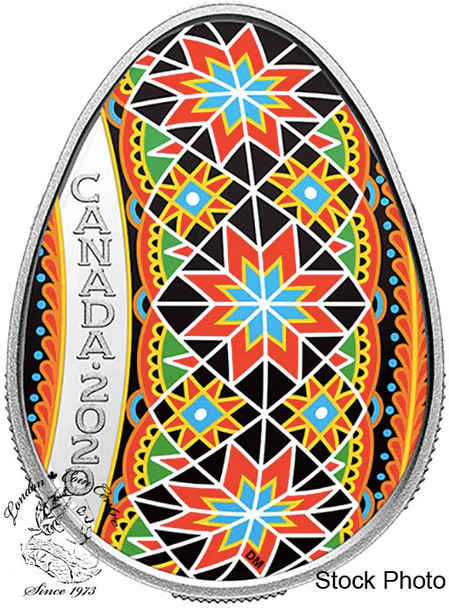 Canada: 2020 $20 Traditional Pysanka Fine Silver Coin