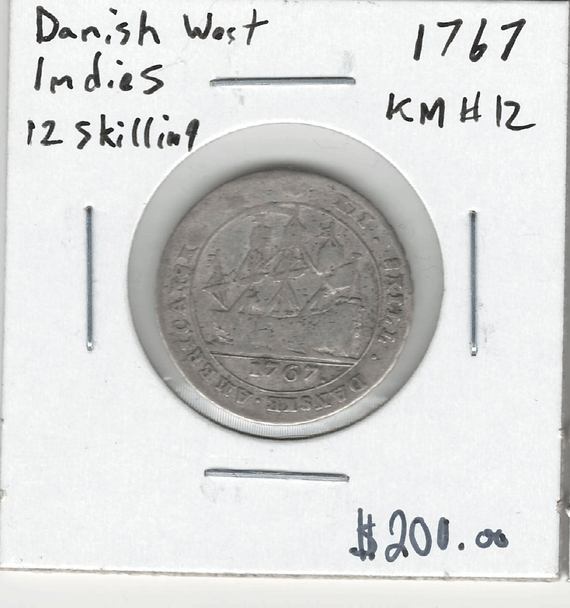 Danish West Indies: 1767 12 Skilling