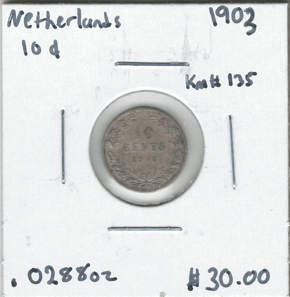 Netherlands: 1903 10 Cent