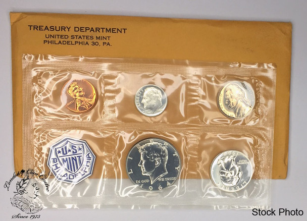 United States: 1964 Philadelphia Uncirculated Proof Coin Set