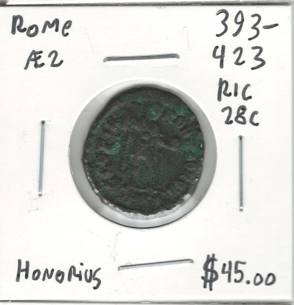 Roman: 393 - 423 AD AE 2 Honorius