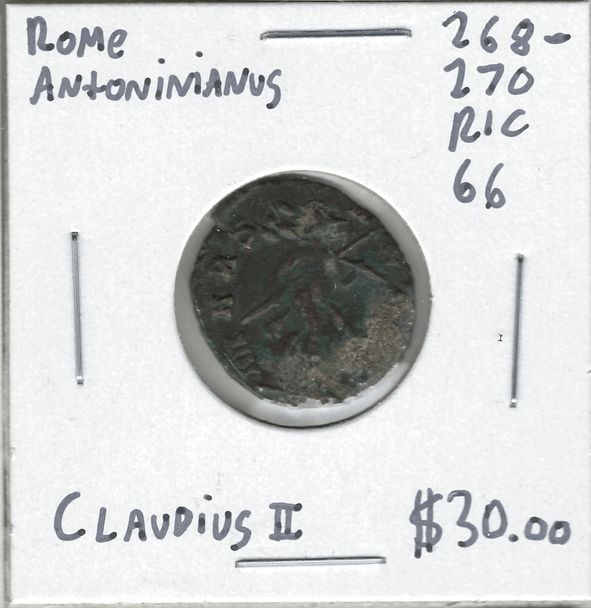 Roman: 268 - 270 Antoninianus Claudius II