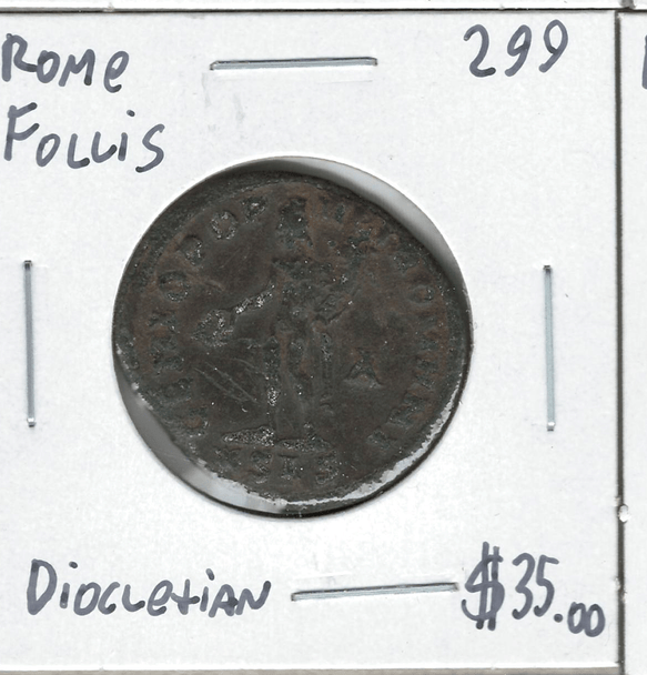 Roman: 299 AD Follis Diocletian