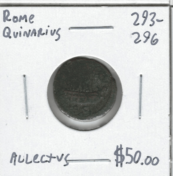 Roman: 293 - 296 AD Quinarius Allectus