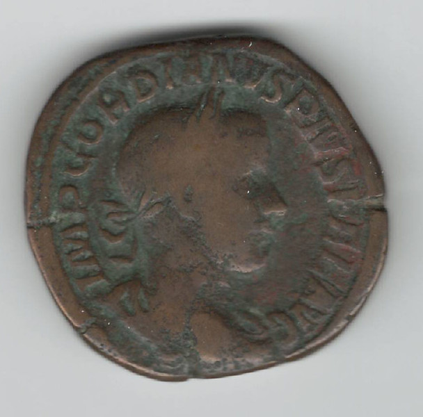 Roman:  238 - 244 AD Sestertius Gordian III