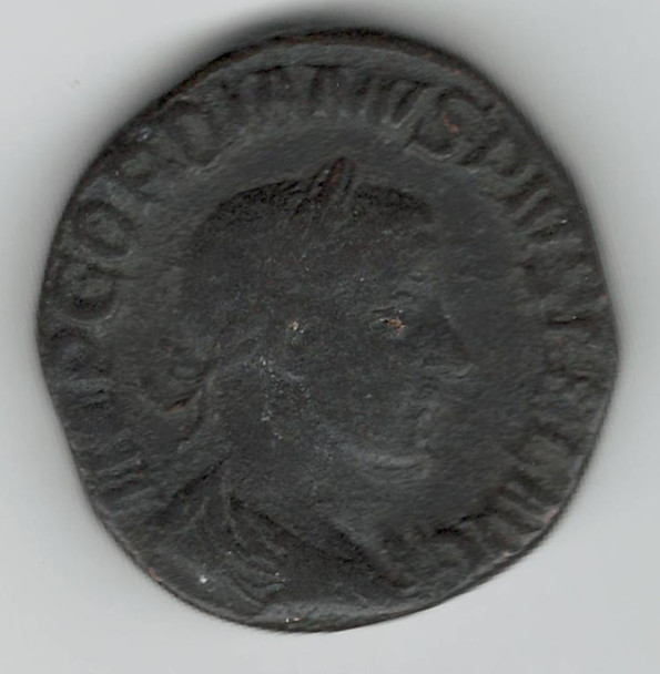 Roman:  243 - 244 AD Sestertius Gordian III