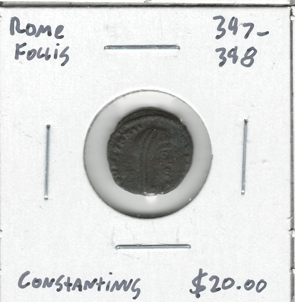 Roman: 347 - 348 AD Follis Constantinus #5