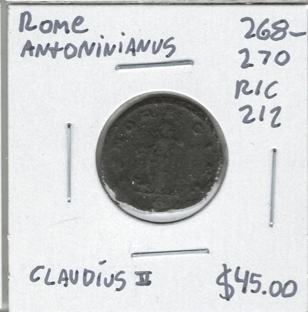 Roman: 268 - 270 AD Antoninianus Claudius II #2