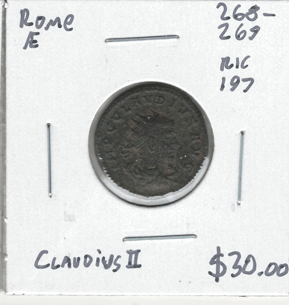 Roman: 268 - 269 AD AE Claudius II