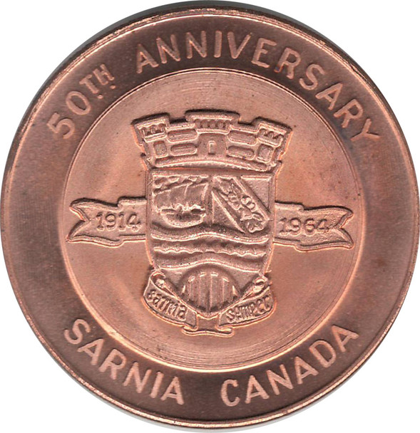 1960 50 Anniversary of Sarnia Medal - Sarnia Numismatic Society
