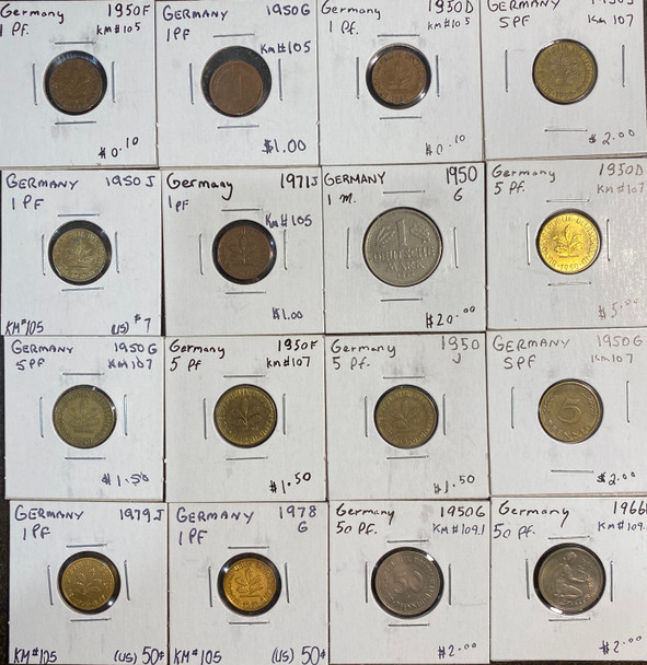 Germany: 1950s & Newer (16 Pieces)