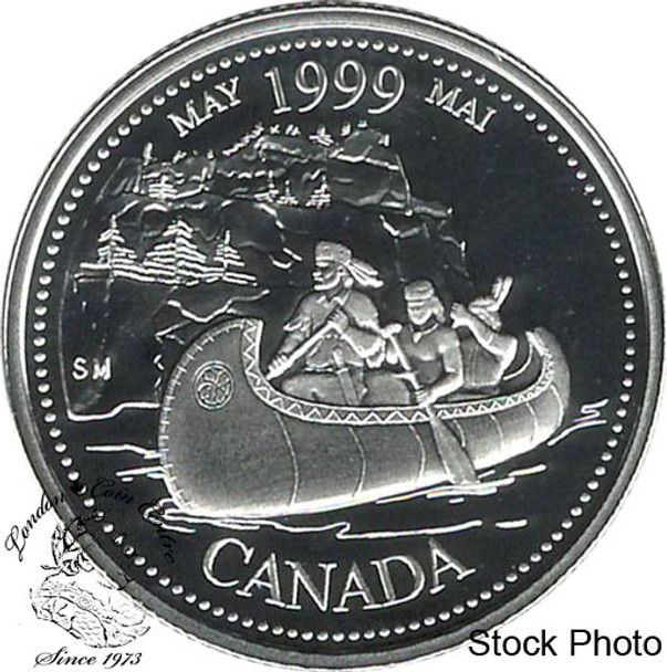 Canada: 1999 25 Cent May Sterling Silver Proof in 2x2