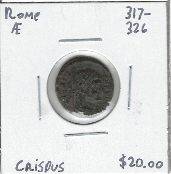 Roman: 317 - 326 AD AE Crispus