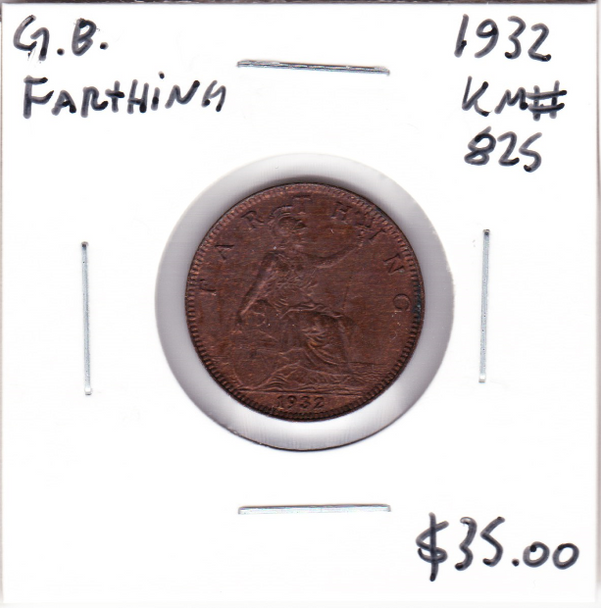 Great Britain: 1932 Farthing