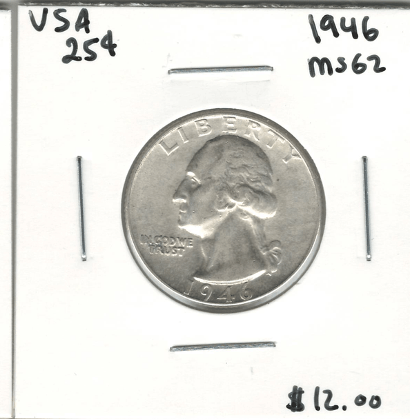 United States: 1946 25 Cent MS62 Lot#3